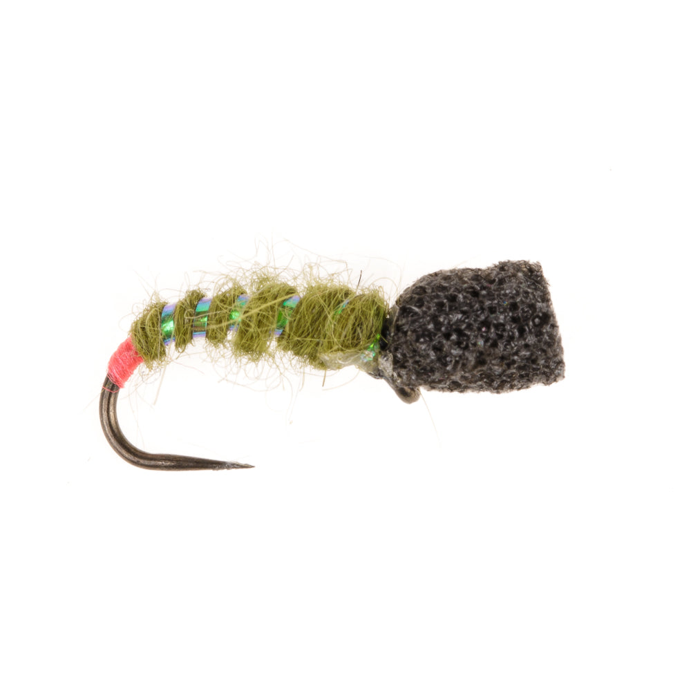 OLIVE TOP HAT FOAM EMERGER BARBLESS