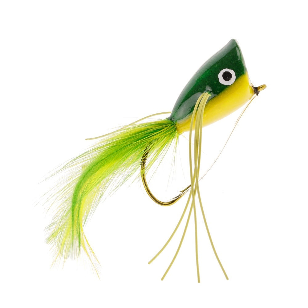 BASS POPPER YELLOW GREEN