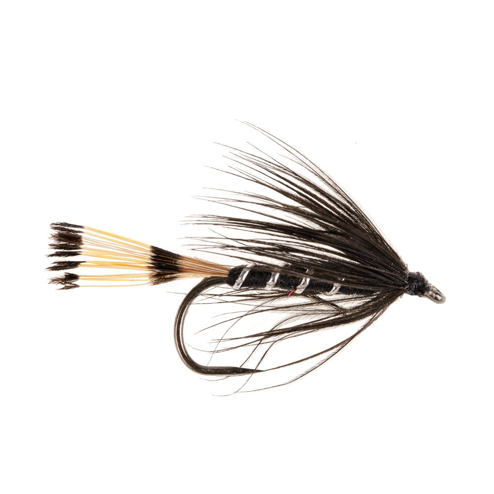 BLACK PENNEL WET HACKLED BARBLESS