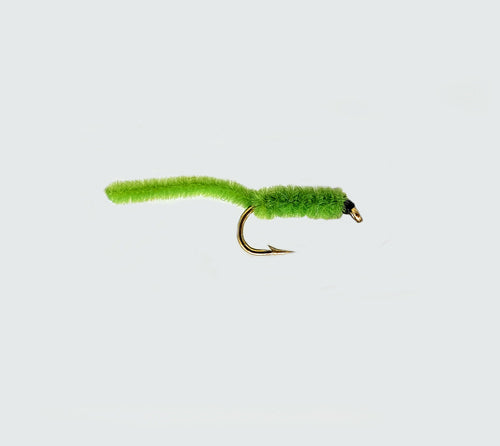 GREEN CATERPILLAR WEENIE